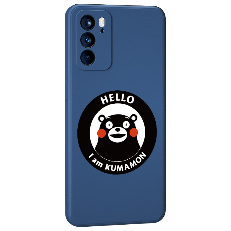 优加熊本熊opporeno6手机壳正版熊本熊男女款情侣reno6pro全包防摔个性创意软硅胶网红新款卡通可爱潮