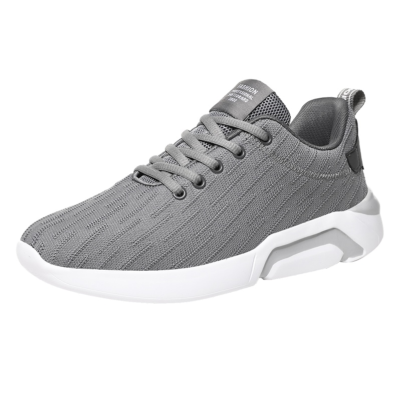 博迈伦四季款男鞋网布透气休闲鞋男轻便运动鞋系带跑步鞋YM-8976