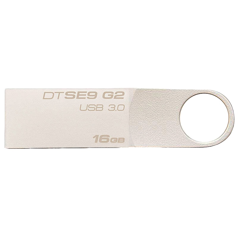 金士顿(Kingston)16GB U盘 DT SE9G2 金属高速优盘 USB3.0 银色