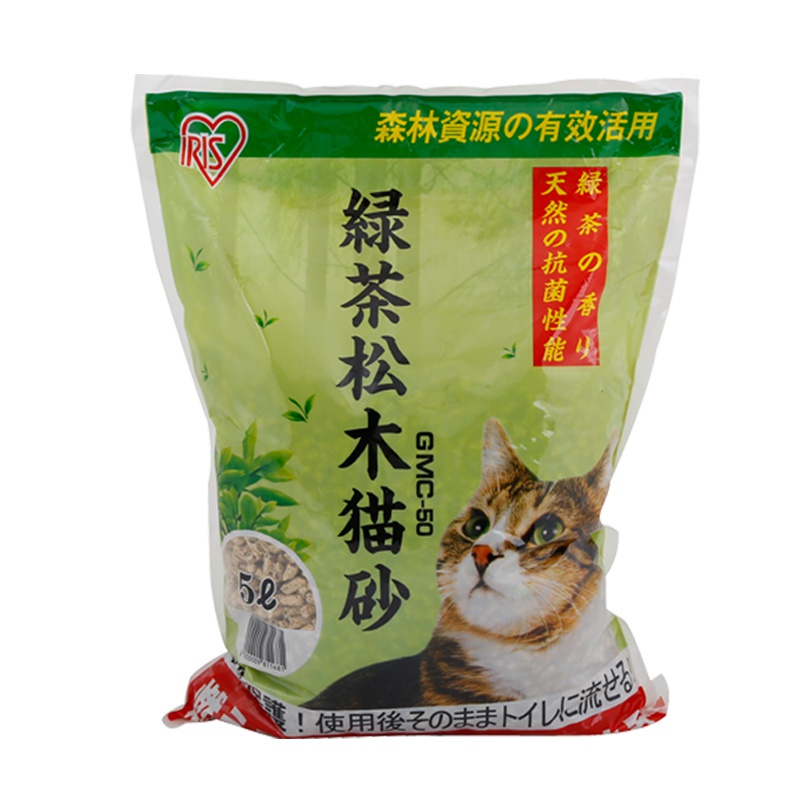 爱丽思(IRIS)绿茶松木猫砂5L