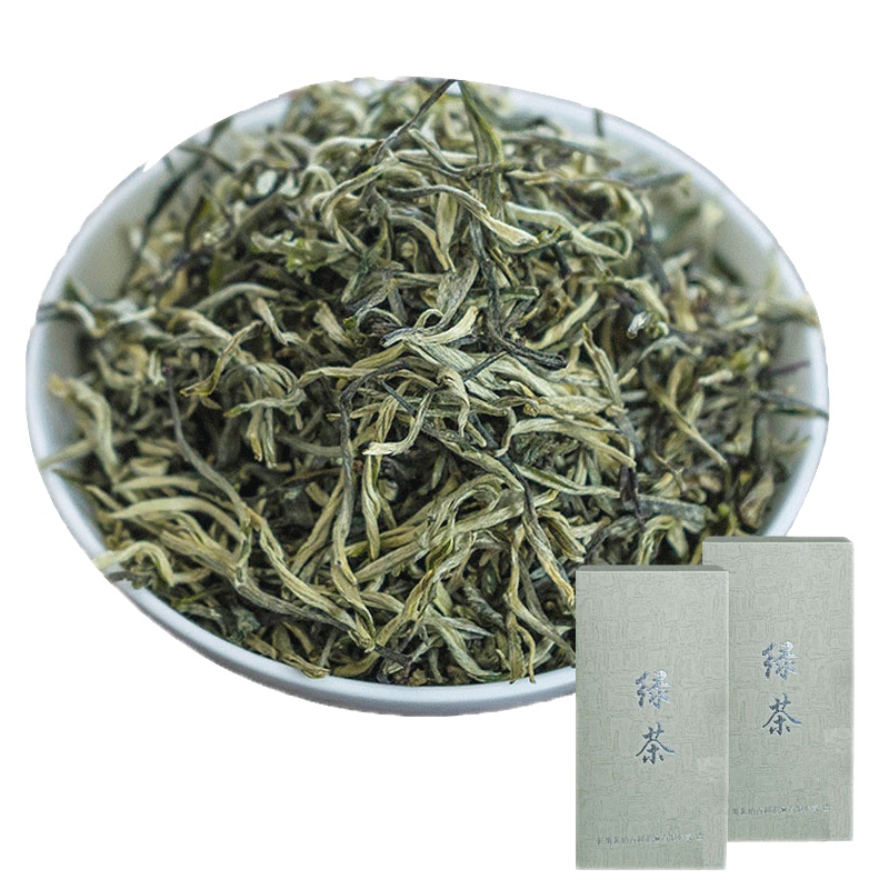 [2022年春茶]茗纳百川 云南炒青绿茶高山云雾 明前浓香型散茶滇绿茶银丝500克