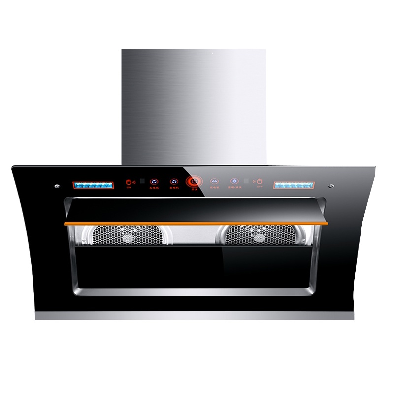 双电机大吸力黄金蛋抽油烟机家用厨房壁挂侧吸式  套餐特价_升级八键大屏90厘米双电机38m³