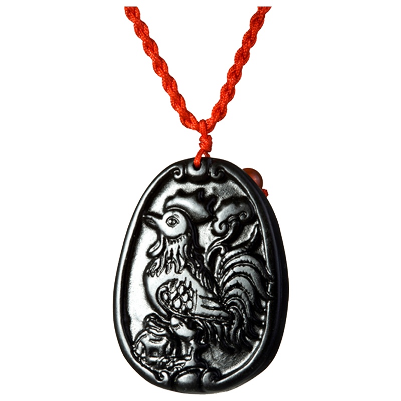 梦克拉Mkela 砭石项链吊坠 十二生肖鸡项坠 民族风 其他