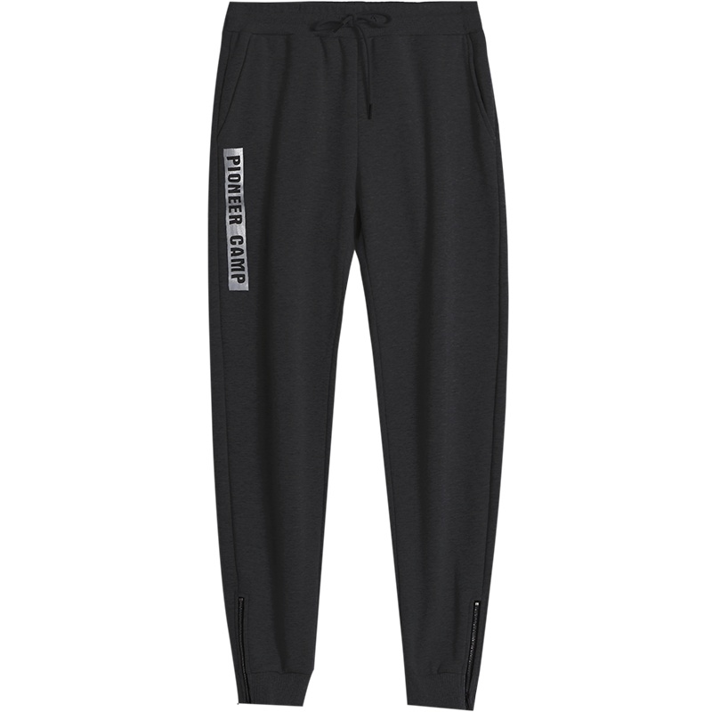 AWK909001-拓路者秋冬运动加绒卫裤男 字母印花潮流休闲裤跑步小脚长裤