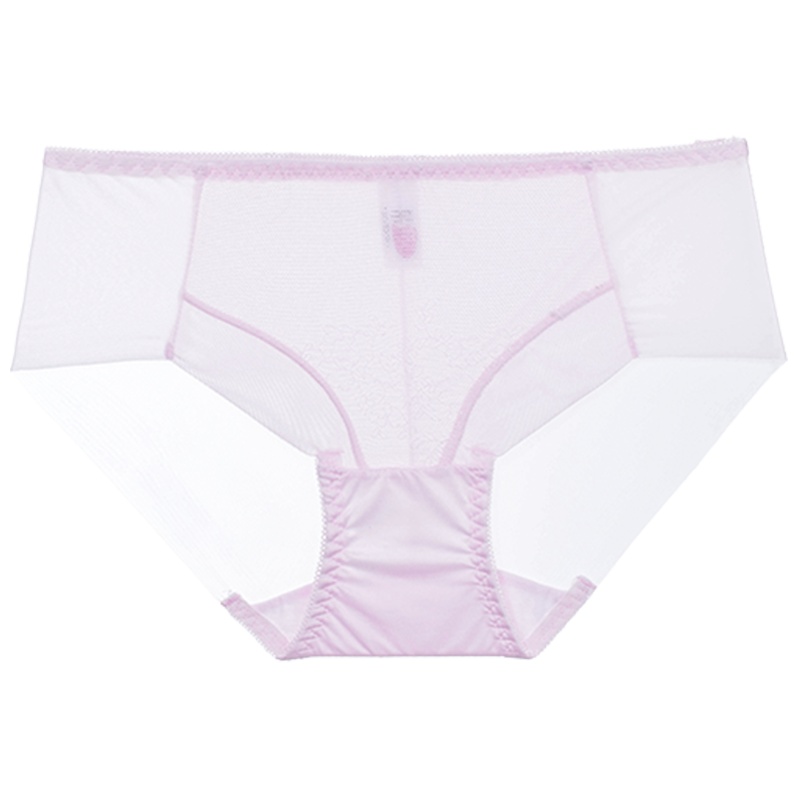 都市丽人3条装精致蕾丝柔软舒适中腰平角组合女士内裤2K9A15