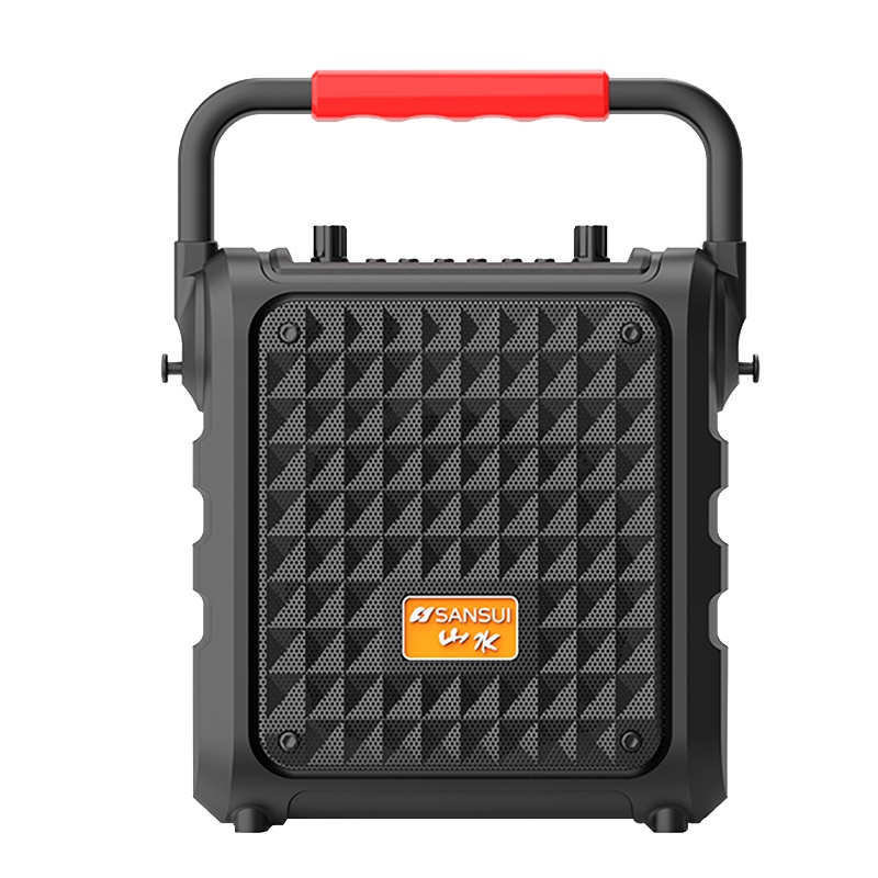 山水（SANSUI） 广场舞音响户外大音量便携式手提蓝牙音箱声卡直播k歌 专用带话筒