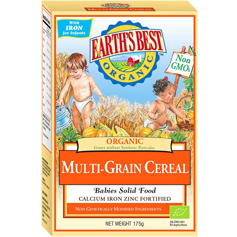 爱思贝Earth's best地球高铁一段高铁米粉婴幼儿辅食有机多谷物米粉无盐