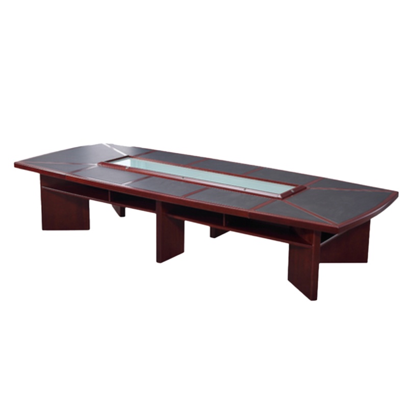 经典系列会议桌WK602 4500*1800*760优质天然胡桃木皮饰面