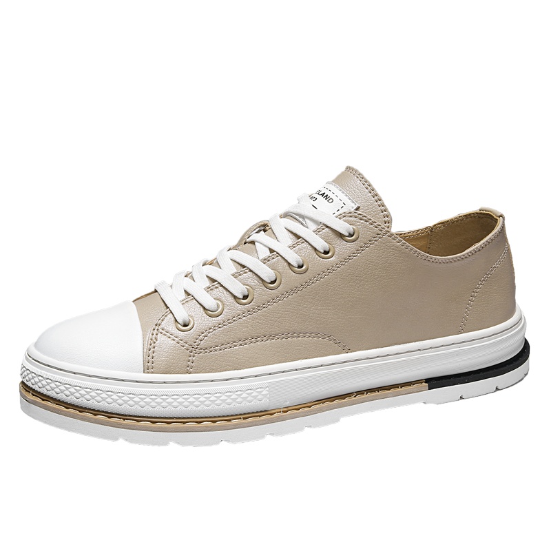 艾斯臣 acesc 秋季新款松糕厚底垫白鞋百搭学生男板鞋休闲鞋