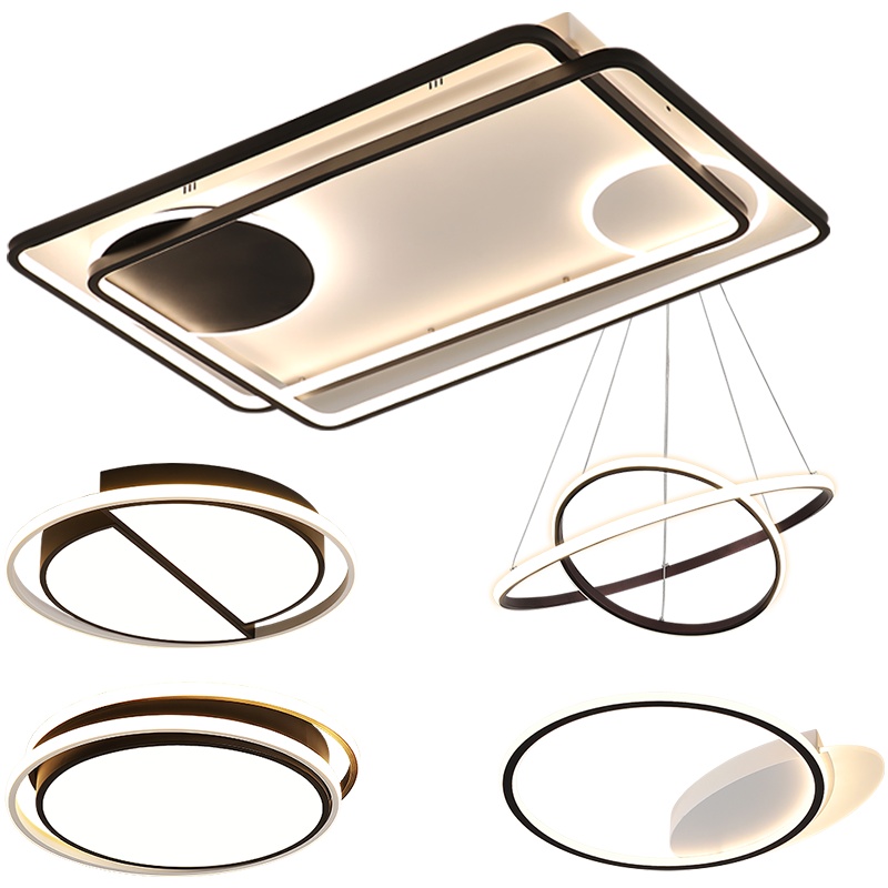 Grevol品拓led吸顶灯现代几何北欧套餐客厅灯温馨卧室灯现代简约大气时尚超薄大灯饰灯具