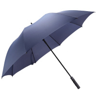 娇夏碰击布自开商务直杆双人晴雨伞 藏青 JX18001E