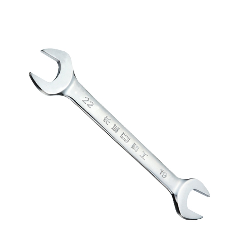 长城精工 公制平板镜抛双呆扳手 镜面抛光双头开口扳手 5.5*7mm 314106 5把