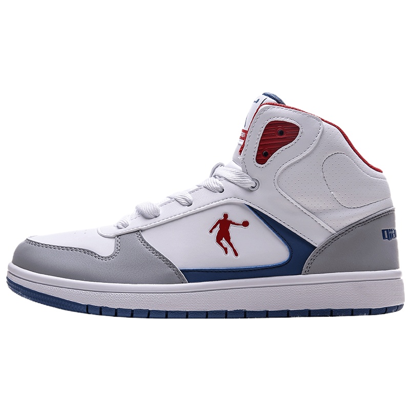 乔丹运动鞋男高帮板鞋2022秋季新款官方皮面保暖空军一号学生男鞋