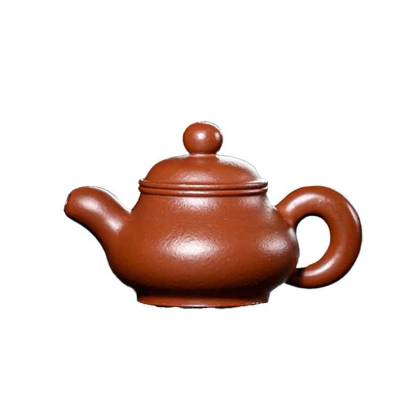蕙韵 『拙韵潘壶』宜兴紫砂壶皱皮朱泥 创新单个人小容量茶具茶壶 100ml