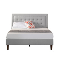 ZINUS/际诺思拉扣式软包布艺床1.5m 1.8米卧室出租房经济型双人