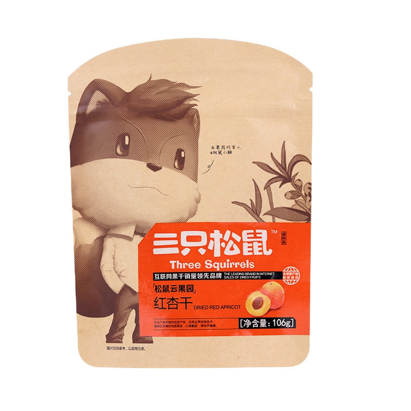 三只松鼠(threesquirrels) 红杏干106g 单包装