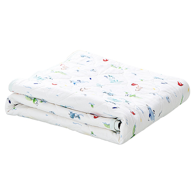 苏宁极物 全棉针织印花小海豚儿童被春秋被