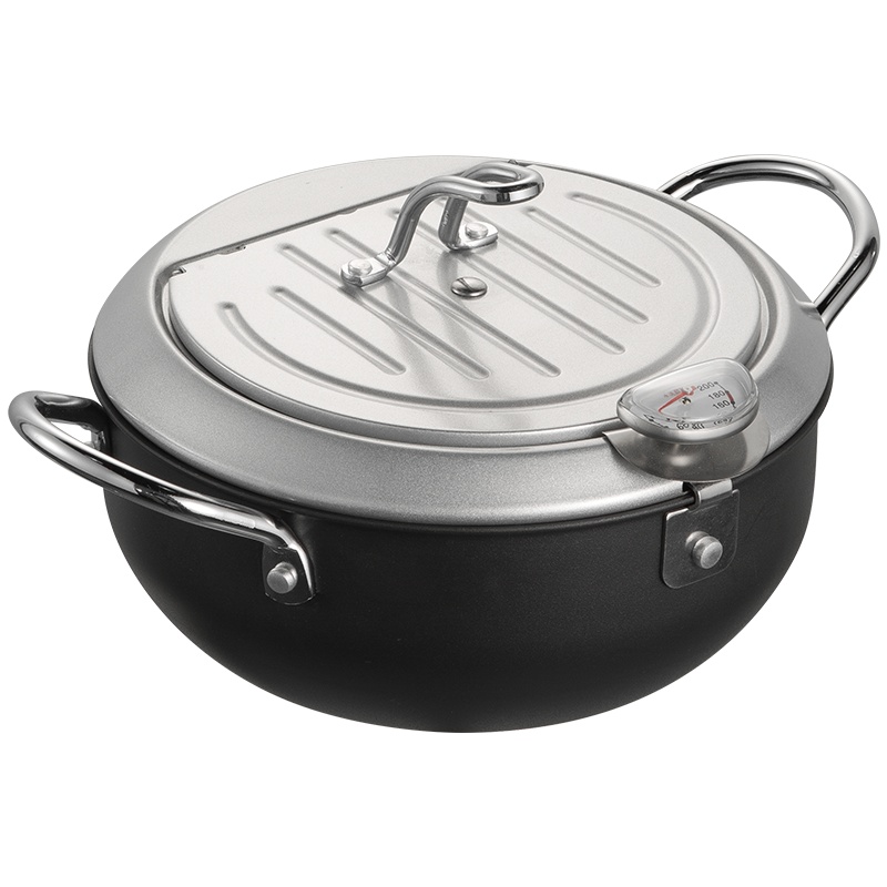 炊大皇(COOKER KING)自沥盖油炸锅20CM 汤锅铁锅家用炸薯条炸油条TG20ZL