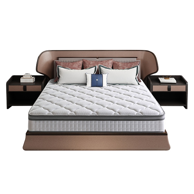 喜临门弹簧床垫 21cm双重护脊黄麻棕垫 偏硬邦尼尔弹簧席梦思1.5米 1.8m双人床垫 简约现代卧室家具 星空pro