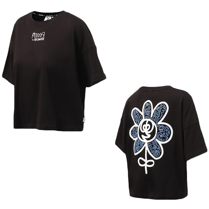 PUMA黑标女装 MR DOODLE LOOSE TEE运动服休闲短袖T恤