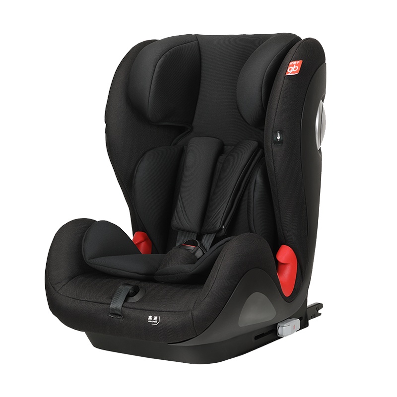 gb好孩子高速汽车儿童安全座椅 ISOFIX+TOP TETHER安装接口多档调节(约9个月-12岁) CS790奢华黑