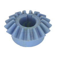 玻璃清洗机17齿齿轮2米5传动锥齿轮尼龙耐磨蓝色伞形齿轮