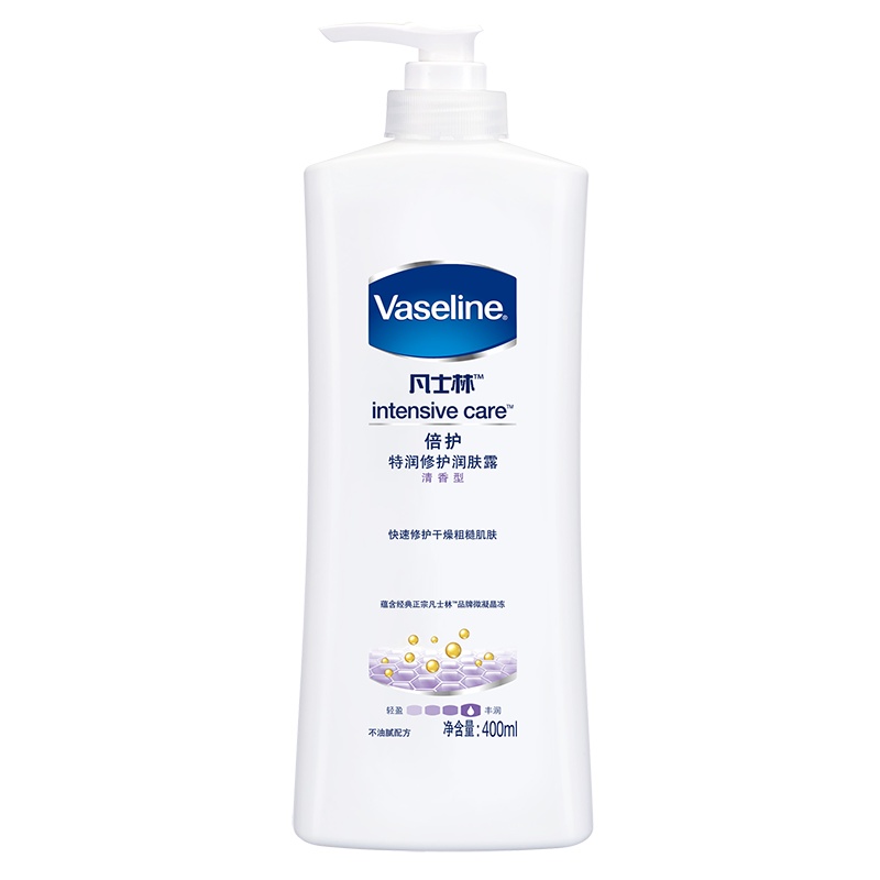Vaseline/凡士林特润修护清香润肤露润肤乳400ml 身体乳润体乳