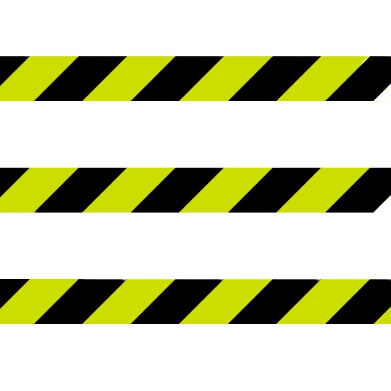 路明(LUMING)21189 耐磨PVC发光膜(黄黑相间,警示线) 10cm*25m/卷,带耐磨层