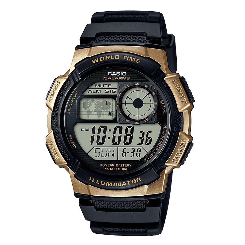 CASIO卡西欧 石英表 男 日韩品牌商务休闲石英男士手表AE-1000W-1A3