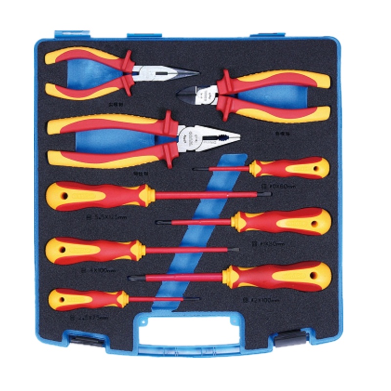 [卡尔]9件VDE绝缘耐压工具组套