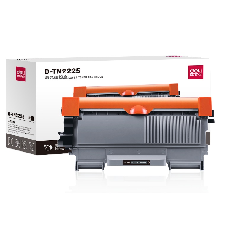 得力(deli) D-TN2225激光墨粉盒 硒鼓/粉盒 (黑)