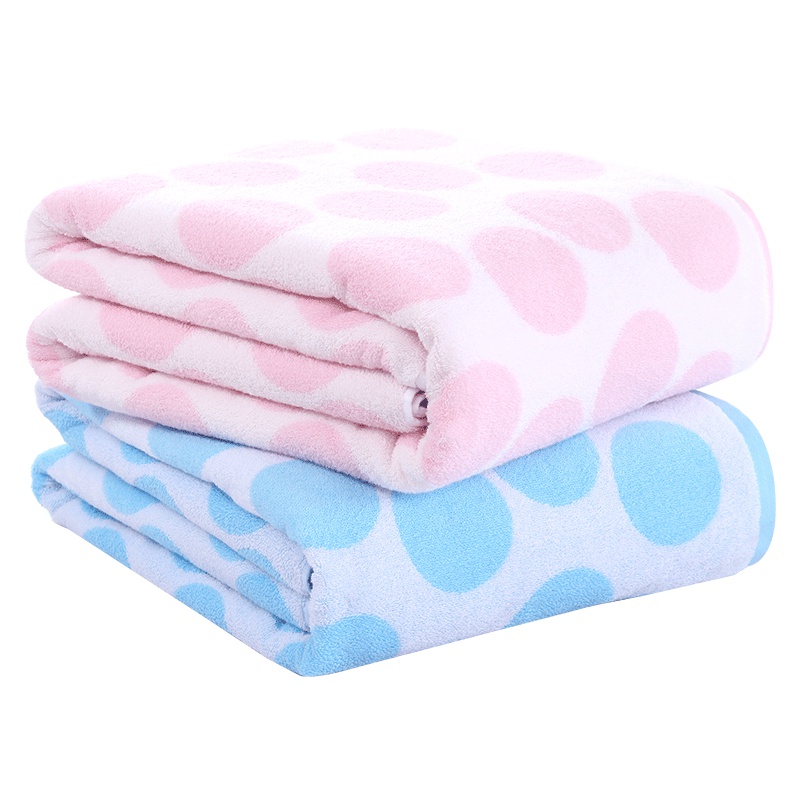 图强 圆点毛巾被 纯棉学生单人全棉加厚毛巾被毯办公室午睡毯空调毯子