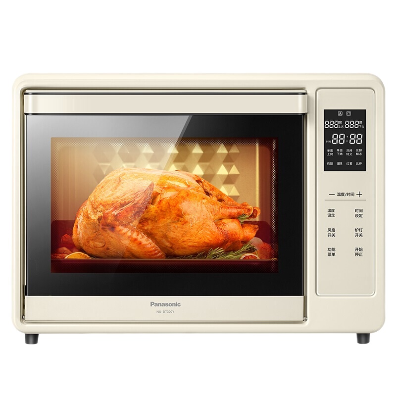 松下(Panasonic)电烤箱NU-DT300Y家用智能电烤箱烘焙小型多功能电子温控全自动按键