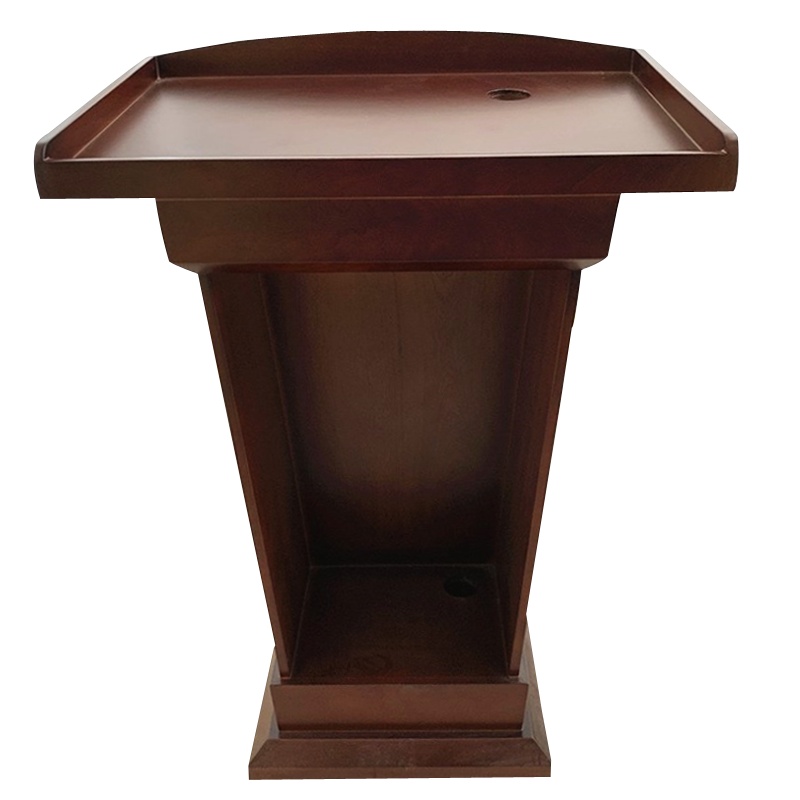 瑞丰杰发言台演讲台主持台55*60*105CM迎宾台RJ-H08报告台红棕色胡桃色