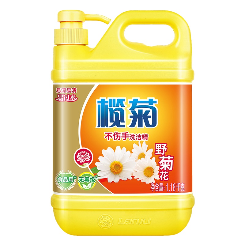 榄菊 野菊花不伤手洗洁精1.18kg 家用厨房去油洗碗液碟剂洗涤灵 水果蔬菜清洁剂