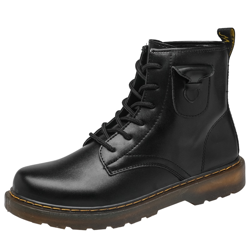 博迈伦秋冬马丁靴男皮面男靴系带工装靴时尚雪地靴NML-3352