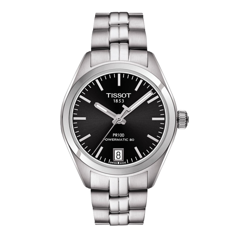 天梭(TISSOT) 时尚黑色表盘T-Classic系列机械女表 T101.207.11.051.00