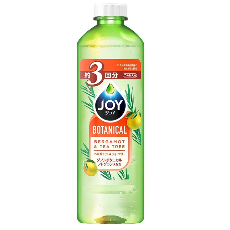 P&G宝洁 Joy BOTANICAL超浓缩植物香氛去油除菌护手洗洁精 茶树柚子香型 替换装440ml