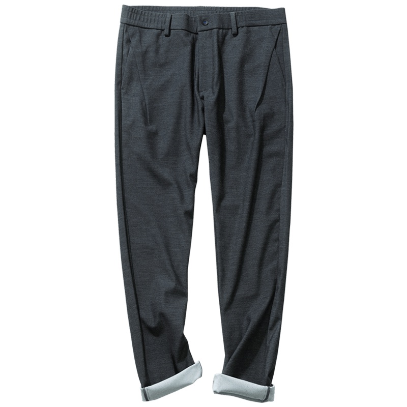 千纸鹤男装裤子2019秋冬新款青年时尚潮流直筒男士休闲裤男70233