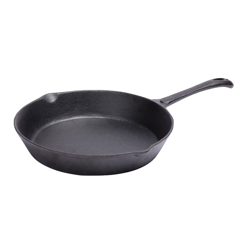 Carote铸铁平底锅不粘煎锅多功能披萨烤盘牛排煎锅子25cm