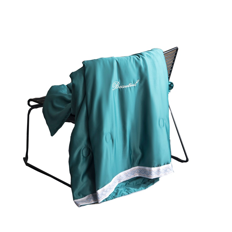 南极人(NanJiren)家纺 可水洗韩版洛卡棉夏被带花边空调被夏凉被单人双人印花纤维宿舍薄被子