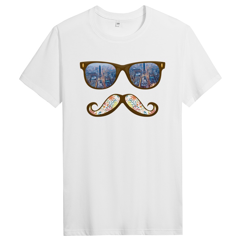 夏季男士修身圆领纯棉短袖T恤潮流半袖体恤衣服男装T DT10299