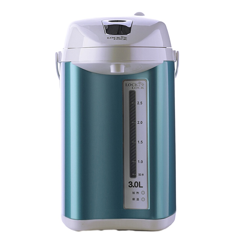 【乐扣】电热水壶3L电热水瓶电水壶304不锈钢EJK567BLU 蓝色