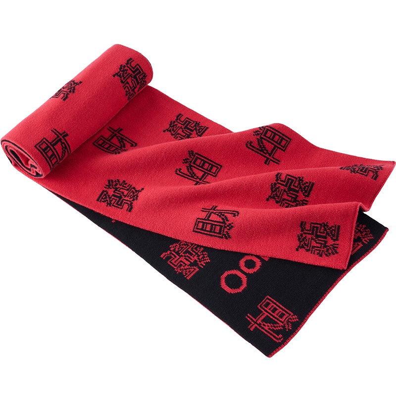 英氏男女宝宝针织围巾新年系列保暖秋冬一家三口亲子款 成人款 11093384