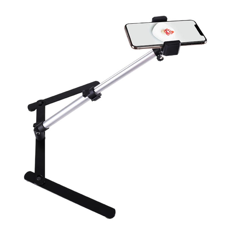 火豹通用直播支架桌面手机拍摄支架俯拍多功能录视频微课摄影录像架子 翻拍支架+手机夹手机支架手机座