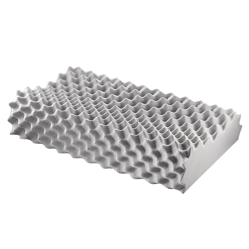 沃荷(KnowHow)泰国进口天然乳胶成人防螨竹炭狼牙颈椎枕橡胶枕头枕芯乳胶枕(一对)