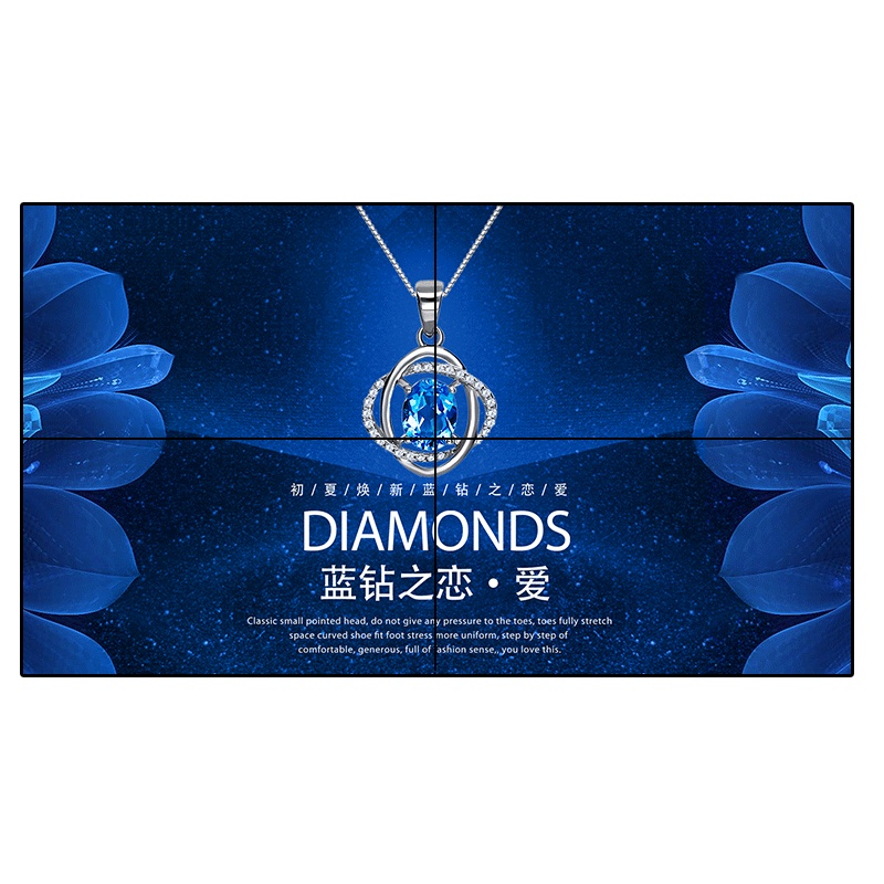 洛菲特(LOFIT) 55英寸 1.8mm拼缝液晶拼接屏单台套装 商用显示器(安装+机架+辅材)LFT550P-D18L