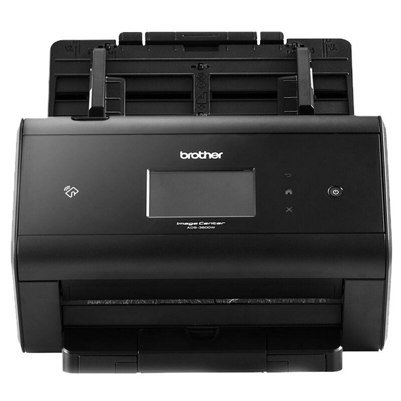 兄弟(brother)ADS-3600W扫描仪 有线/无线网络 3.7英寸彩色中文触摸屏 NFC刷卡扫描 安全级扫描