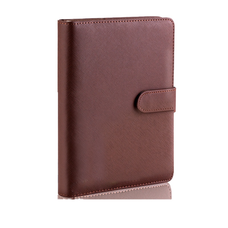 得力 3151 25K100张 活页笔记本皮面本 棕色