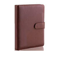 得力 3151 25K100张 活页笔记本皮面本 棕色